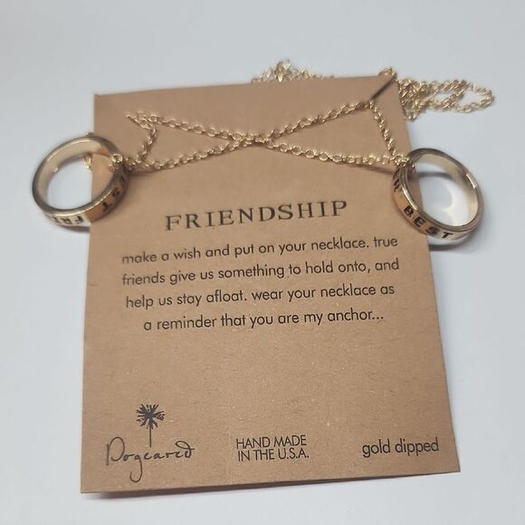 Dogeared Gold Dipped Friendship Necklaces - Picture 1 of 4